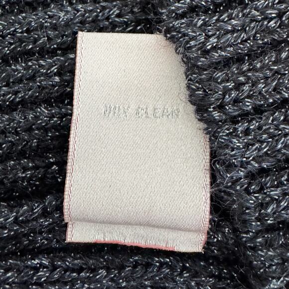 Rebecca Taylor Turtle Neck Sweater Dress Size XS Black with Metallic Thread - Picture 9 of 11